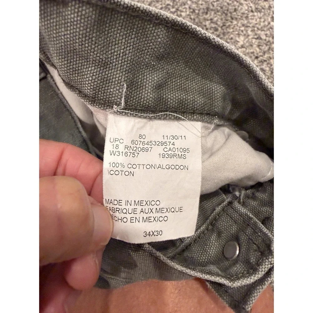 Dickies Carpenter Pants 32x29 Baggy Relaxed Workwear Utility Moss Green